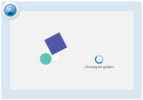 Step 2 Updates may install after connecting to wireless network. Device may also restart a few times.