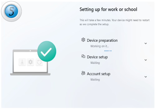 Step 5 Device will auto-configure