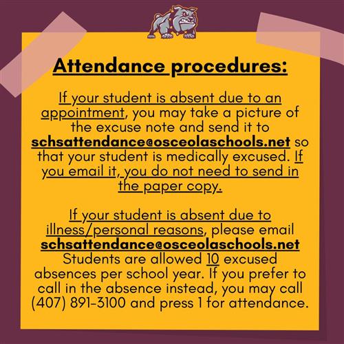 Attendance Procedures image