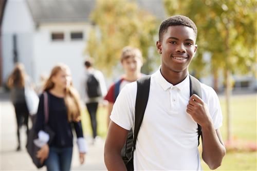 Student with Backpack 