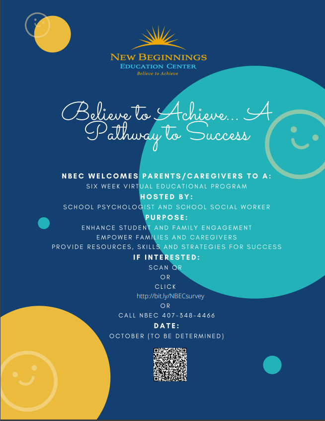 Parent Education Program flier 