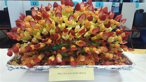 Firecracker Fruit Display: 