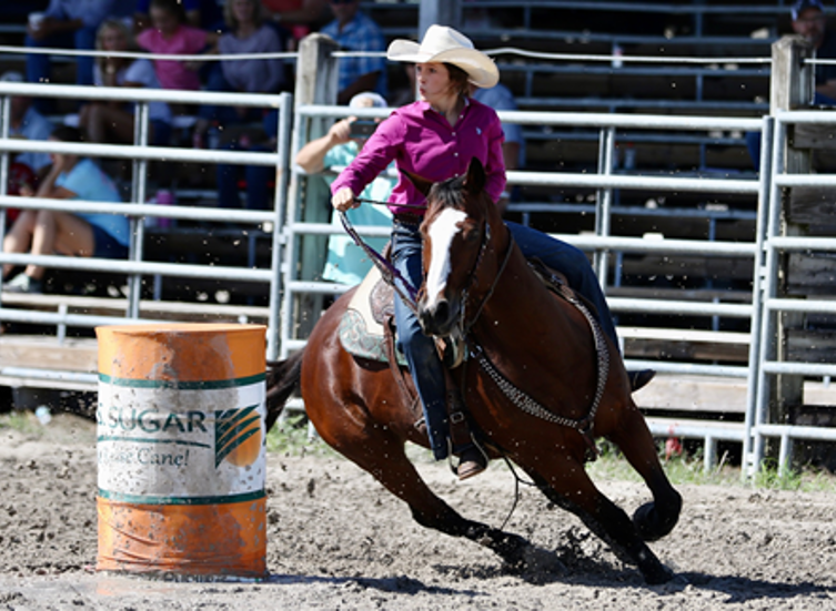 Sara Hendrix Riding a horse