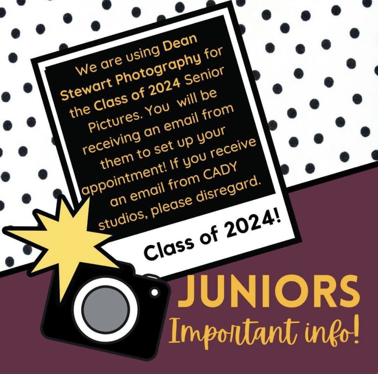  Flyer that says Class of 2024 Photos - Dean Stewart Photography