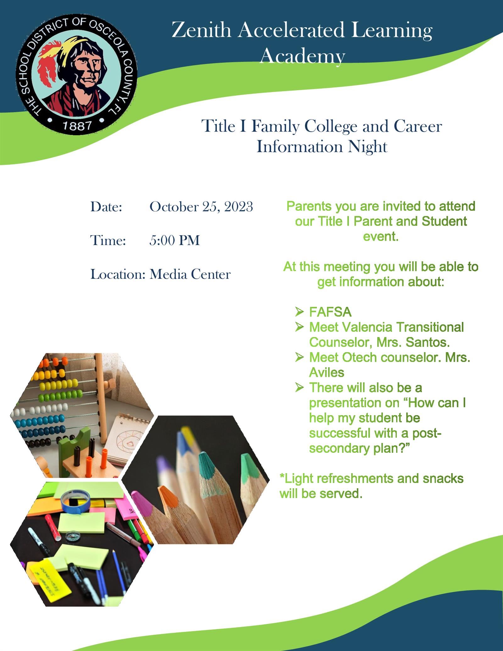 Title I Family College and Career Information Night