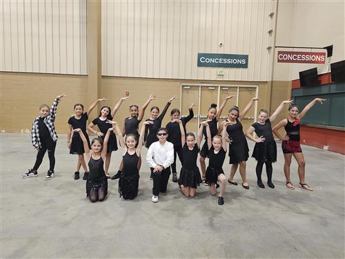 Students posed for dancing