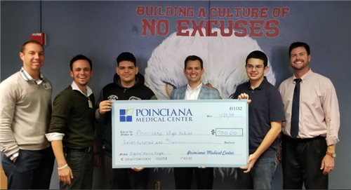 Poinciana Medical Center donation check presentation 