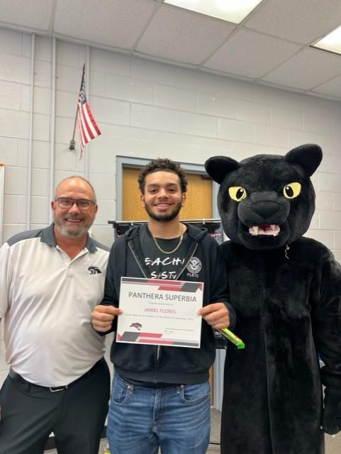 Janiel Flores Male Junior Student of the Month October 2023