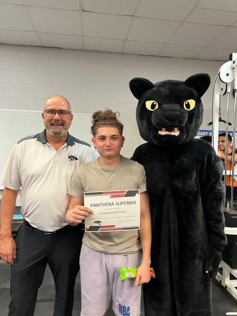 Jayden Maldonado Senior Male Student of the Month October 2023