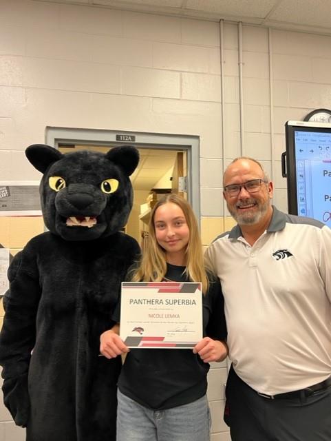 Nicole Lemka Female Junior Student of the Month October 2023